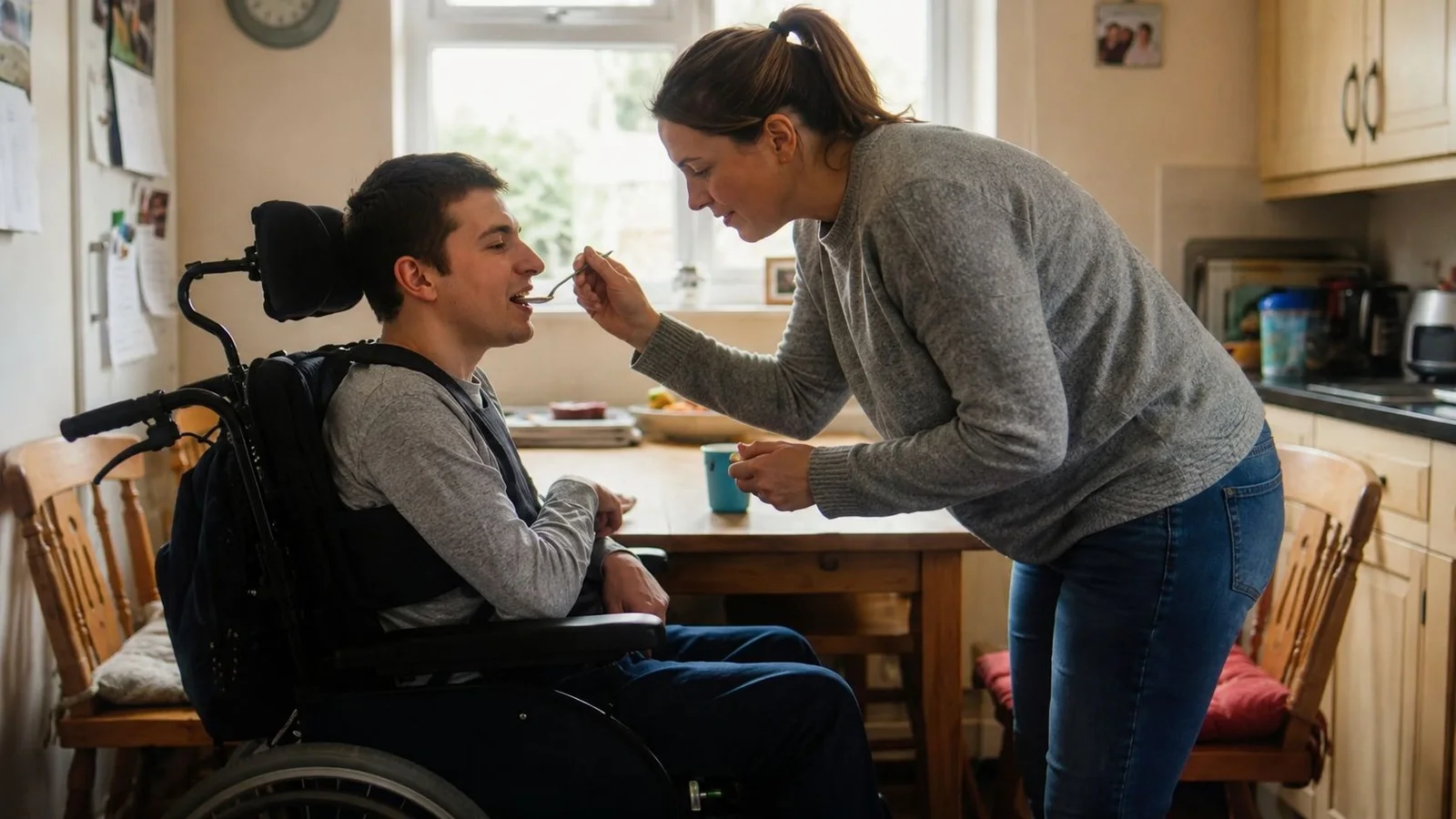 Adult receiving acquired brain injury support at home